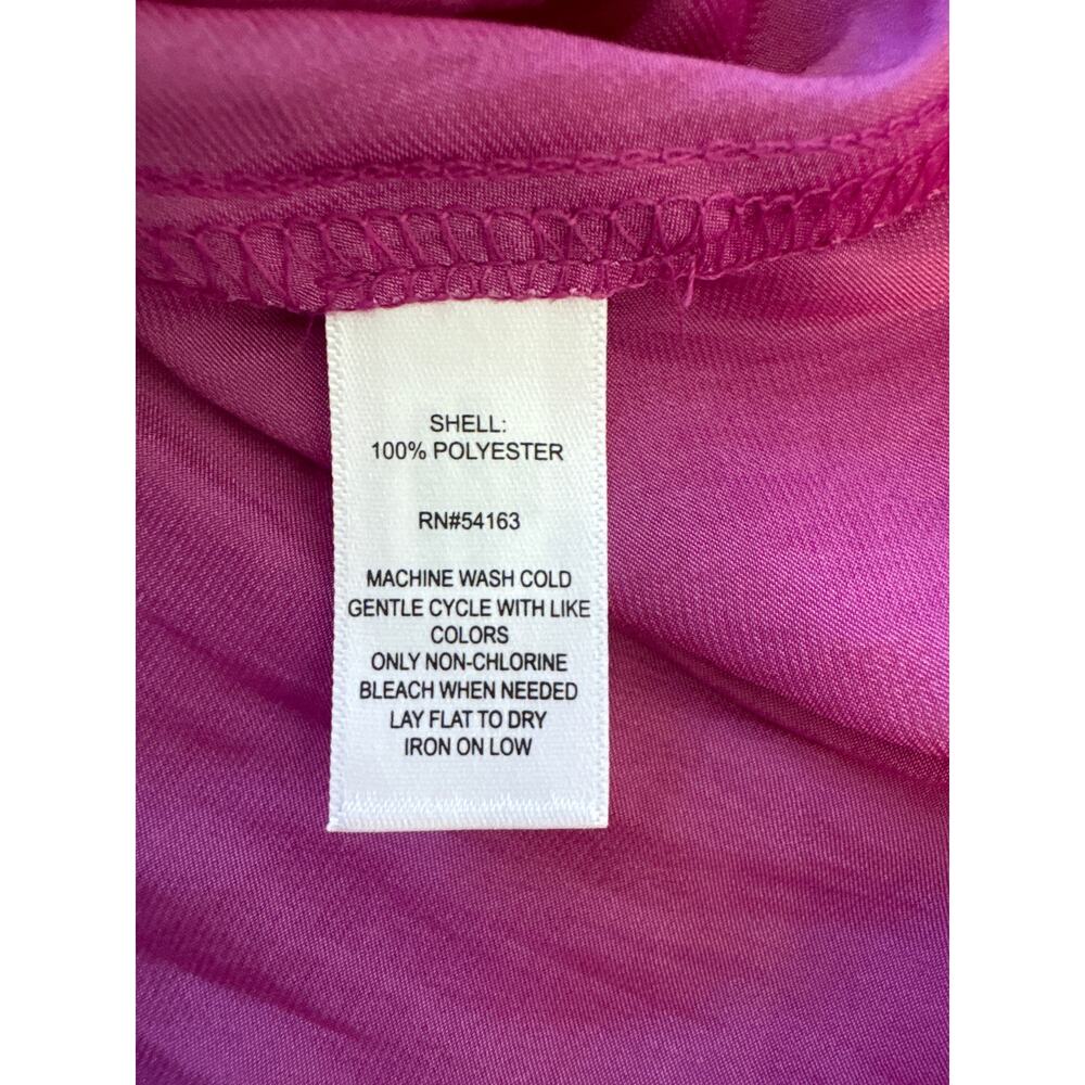 Marc New York Andrew Marc Very Berry Front Tie Knot Blouse XL M3MTC004 - Picture 5 of 7